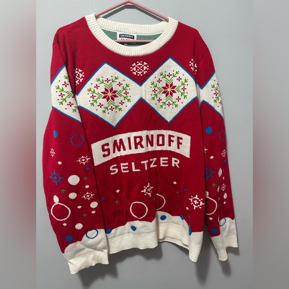 Smirnoff Seltzers Red And Ugly Christmas Sweater